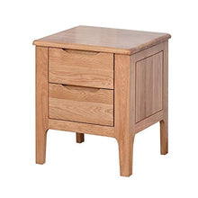 Comodini Casa Camera Accessori Ufficio universitaria legno Comodino White Oak Comodino con 2 cassetti - Comodino Mobili Comodino con cassetto ( Colore : Marrone , Dimensione : 42x40x52CM )