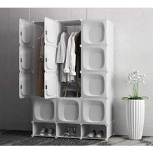 Cassapanche GGJIN Armadio stratificato Bianco Combinazione della Stanza Camera da Letto dello Studente di College Montaggio Semplice Push-Pull Moderna