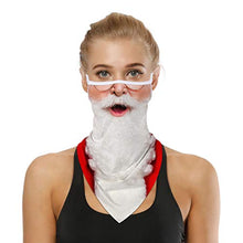 Amosfun 4 Pezzi Bandane per Il Viso di Natale Ghette per Il Collo Sciarpa per Il Viso Senza Cuciture Passamontagna Copriletto per Il Viso con Anelli per Le Orecchie per Adulti Uomini