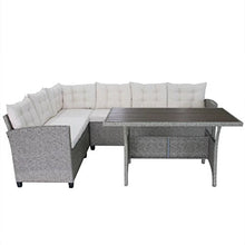 vidaXL Divano Angolare da Giardino Set 12 pz in Polyrattan Grigio Sofà Esterni