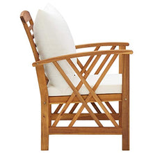 FAMIROSA Set Divani da Giardino 5 pz con Cuscini in Massello di Acacia-7990