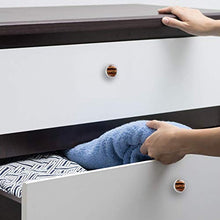 Set di 4 pomelli in cristallo per armadietti, cassetti e cassetti, con design multiplo per cassettiere, armadi, comodini, libreria, stile vintage, con linee a spirale curve, marrone