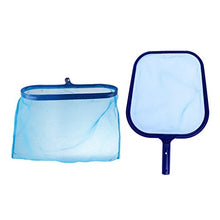 2 Pcs Foglie Rake Mesh Skimmer Rete Piscine Vasca Idromassaggio PVC Blu