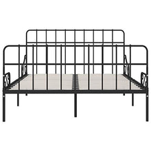 SKM Giroletto con Doghe Nero in Metallo 160x200 cm (25.7kg)