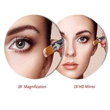 SHY Specchio per Il Trucco con luci, Specchio per Il Trucco Specchio per Il Montaggio a Parete Specchio cosmetico con ingrandimento 3X Specchio da Bagno da Barba allungab