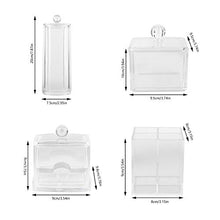 Boaby Makeup Storage Box 4 PCS Cosmetics Make Up Storage Organizer Set di contenitori per Articoli da toeletta