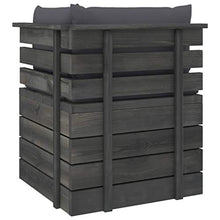 vidaXL Divano Angolare da Giardino su Pallet con Cuscini Legno di Pino