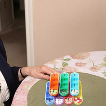 Organizzatore per medicinali a 28 celle a prova di umidità, mini valigetta per medicinali portatile Organizer settimanale per pillole Vassoio rimovibile e coperchio per dispenser di design