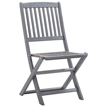 vidaXL Sedie da Giardino Pieghevoli 2 pz con Cuscini Massello Acacia