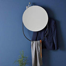 DXXWANG Specchio da appendere per trucco da bagno rotondo diametro nordico moda creativa in metallo con kit completo