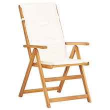vidaXL 2X Legno Massello di Acacia Sedie Reclinabili da Giardino 5 Posizioni con Cuscini e Braccioli Rustiche Robuste Comode Seggiole Marrone