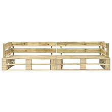 E E-NICES Divano Pallet da Giardino a 2 Posti in Legno