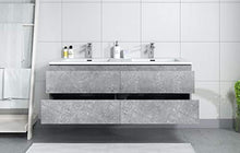 Mobili da bagno Angela 140cm Grigio - armadio mobiletto lavabo Mobili Armadietto