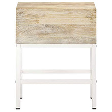 vidaXL Comodino 40x30x50 cm in Legno Massello di Mango