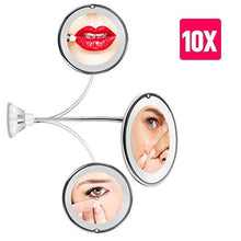 BD.Y Specchi per Trucco Specchio Pieghevole a LED a 360 Gradi 10X Rotante My Mirror Flessibile Specchio ingranditore a Specchio