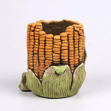 QJXSAN Retro carnoso Flower Pot Corn Embossed Vasi nostalgico Creativo Fatto a Mano del Cemento Pianta in Vaso Contenitore