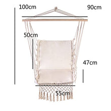 Nordic Style White Hammock Outdoor Interno Giardino Dormitorio Dormitorio Camera da Letto Sedia sospesa per Bambini Adulto Swinging Singola Amaca di Sicurezza