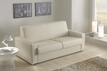 Casarreda Store Divano Letto 3 posti trasformabile MOD. Elisa in Ecopelle Beige