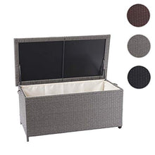 Mendler Baule Contenitore da Esterno HWC-D88 polyrattan ~ Premium 170l Grigio