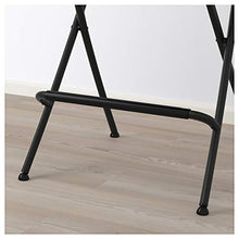 Ikea Asia Franklin sgabello da bar con schienale pieghevole nero nero