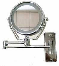 Specchio Specchi di vanità da Bagno LED Trucco a Parete LED 7X ingrandimento Girevole a Due Lati Bagno allungabile