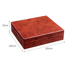 ZYING Cigar Humidor Cedar Desktop Box - Risparmio di Spazio buona Tenuta Portatile Rimovibile Cigar Box