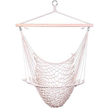 VSander Sedie Amaca con Cuscini Distinctive Tela di Cotone Corda Appesa Sedia con Cuscini (Color : Beige)