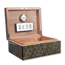 SCDZS Umidificatore for igrometro for sigari, Scatola di immagazzinaggio Foderata di Cedro Cedar Tray Spagnolo