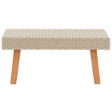 SKM Set Divani da Giardino 2 pz con Cuscini in Polyrattan Beige (30kg) Beige-9330