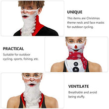 Amosfun 4 Pezzi Bandane per Il Viso di Natale Ghette per Il Collo Sciarpa per Il Viso Senza Cuciture Passamontagna Copriletto per Il Viso con Anelli per Le Orecchie per Adulti Uomini