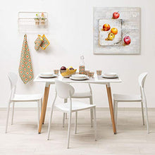 Sedia da Pranzo o Ufficio Impilabile in PVC, Sedia da Interno ed Esterno Bianca 6 pezzi 50X46X82cm