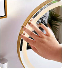 Specchio per Vanity da Tavolo in Oro con luci, Trucco Touch Screen Illuminato 40cm per spogliatoio e Camera da Letto