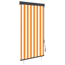 vidaXL - Tenda avvolgibile per esterni, 80 x 250 cm, colore: Bianco/Arancione