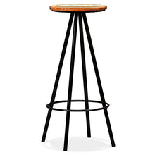 FAMIROSA Sgabelli da Bar 2 pz in Legno Massello di Recupero-5445