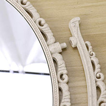 HEALLILY Da Tavolo Specchio Cosmetico Specchio per Il Trucco Double- Sided di Ingrandimento Specchio Per Il Trucco con Rotazione di 360 Gradi