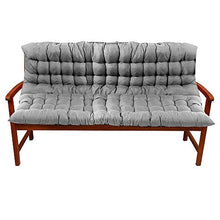 Enjoygoeu Cuscino per Panca Cuscino con Schienale Panchine da Giardino Soffice e Comodo,Cuscino per Panca Lungo e Imbottito con Spalliera,100 x100 cm e 100cm x 150cm -Grigio (100cm x 150cm)