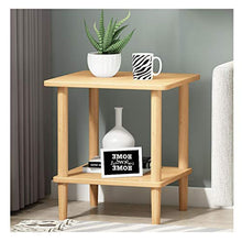 Comodini Tavolino Moderno Finale Industriale di Tabella, 2-Tier Tavolino con Bagagli Scaffale, Soggiorno Camera da Letto Comodino Comodini Letto (Color : Light Brown, Dimensione : M)