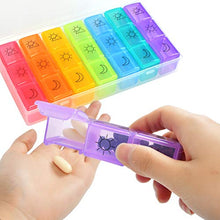 “N/A” Portapillole Portatile Color Arcobaleno 7 Giorni 21 Scomparti