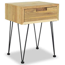 FAMIROSA Comodini 2 pz 40x30x50 cm in Legno Massello di Teak