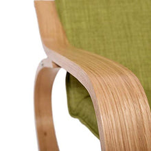 Hfyg Lettino Prendisole Sedia a Dondolo per la Pausa Pranzo per Adulti in Legno Beige Chaise Longue