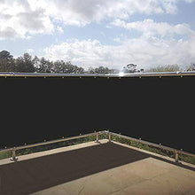 Moboo Frangivista PB2 PES per balcone con occhielli e fascetta per cavi, disponibile in 8 giorni, in 5 misure e 2 colori 420D (nero, 0,9 x 4 m)