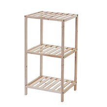 Mendler Scaffale arredo bagno HWC-B54 legno di abete 3x ripiani
