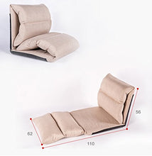 SOFA Singolo Confortevole Pigro Sofa110 * 56 * 62 Centimetri (Colore : Cachi, Dimensioni : 110 * 56 * 62cm)