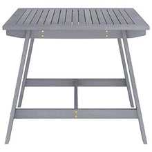 vidaXL Set da Pranzo da Giardino 3 pz Legno Massello di Acacia Grigio