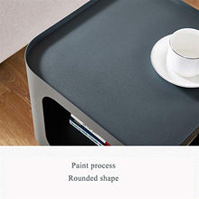 Comodino,Tavolino Laterale Tavolino Frontale, Comodino da Camera da Letto, Tavolo Finale Completamente Assemblato, Squarettabile con Vano Portaoggetti Aperto Ha 4 Gambe (Color : White)