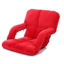 Poltrone LHA Singolo sofà Pieghevole piegante, sofà del Balcone del Pavimento della Sedia del Computer del Letto (Colore : Red)