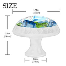 4 pcs White Cabinet Knobs for Kitchen Cabinets Bedroom Wardrobe Dresser Drawers Blue white green tiger