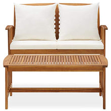 FAMIROSA Set Divani da Giardino 2 pz con Cuscini in Massello di Acacia-0263