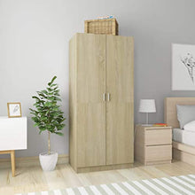 Tidyard Armadio Rovere Sonoma 80x52x180 cm in Truciolato