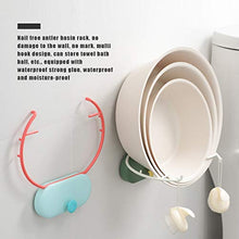 Mingtongli Lavabo Parete Bathroom Lavandino Rack Impermeabile Pieghevole Libero di punzonatura Lavabo, Verde